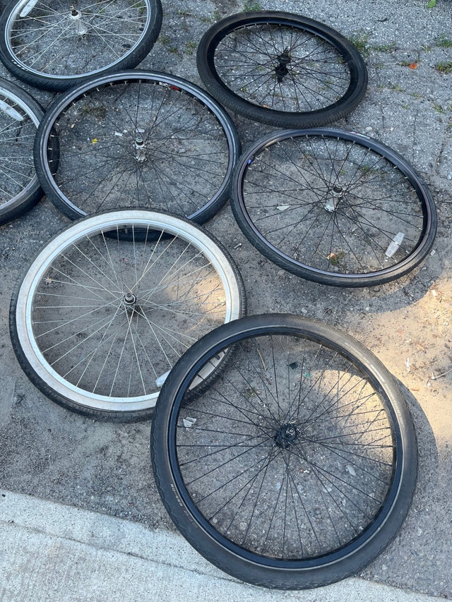 Lot of Assorted Bike Bicycle Tire Rim Parts - photo 3
