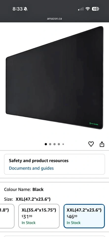 Black Shark Gaming Mouse Pad XXL