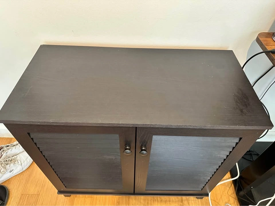 Black shoe storage / cabinet - photo 2