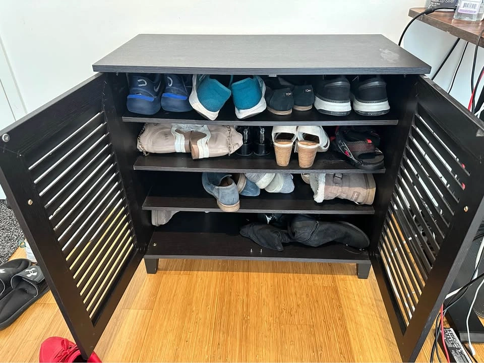 Black shoe storage / cabinet - photo 4