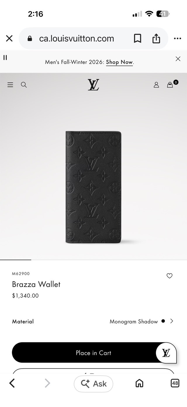 LV Brazza Wallet