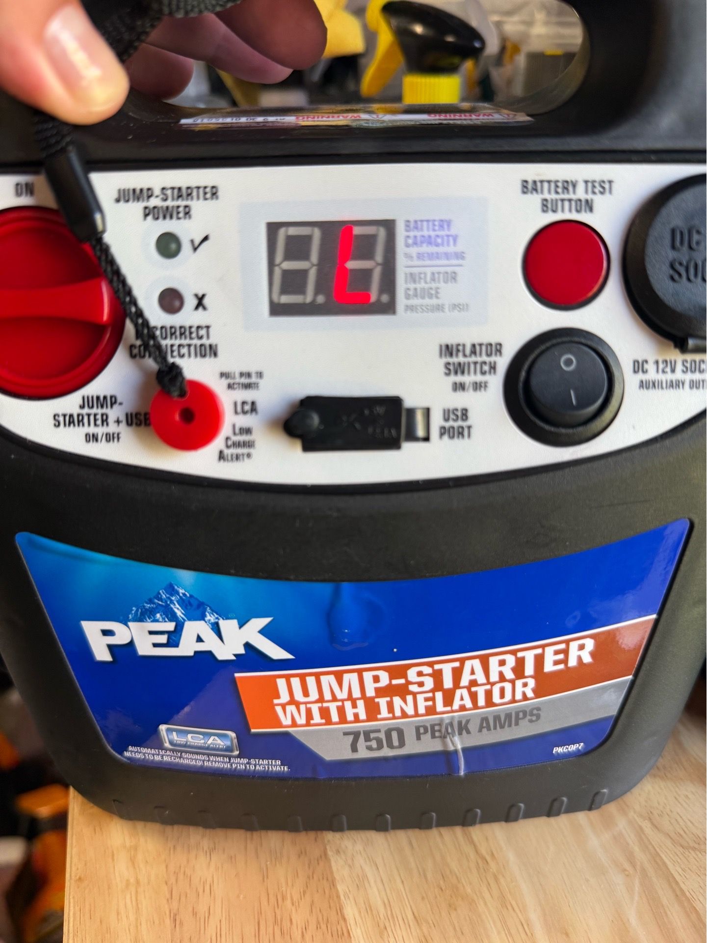 PEAK 750 car jumper/ inflator / usb (2x) - photo 2
