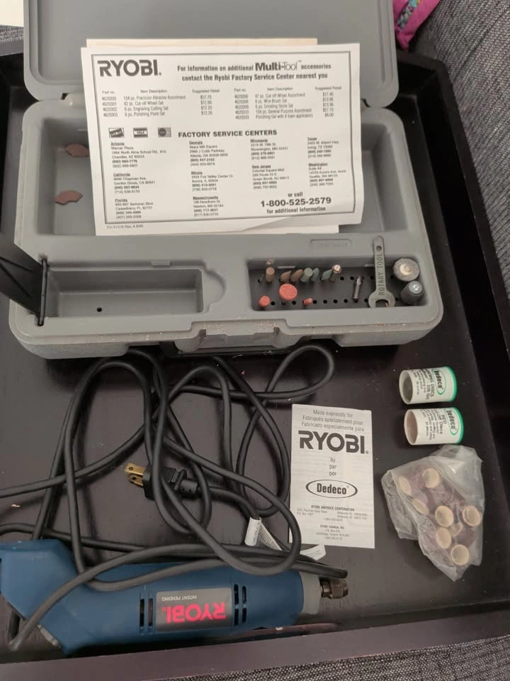 Ryobi Rotary Tool Kit HT20VSK w/ Case & Accessories - Works Grea - photo 2