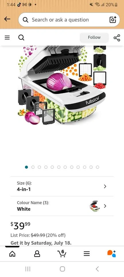 NEW Fullstar 4-in-1 Vegetable Chopper Plus