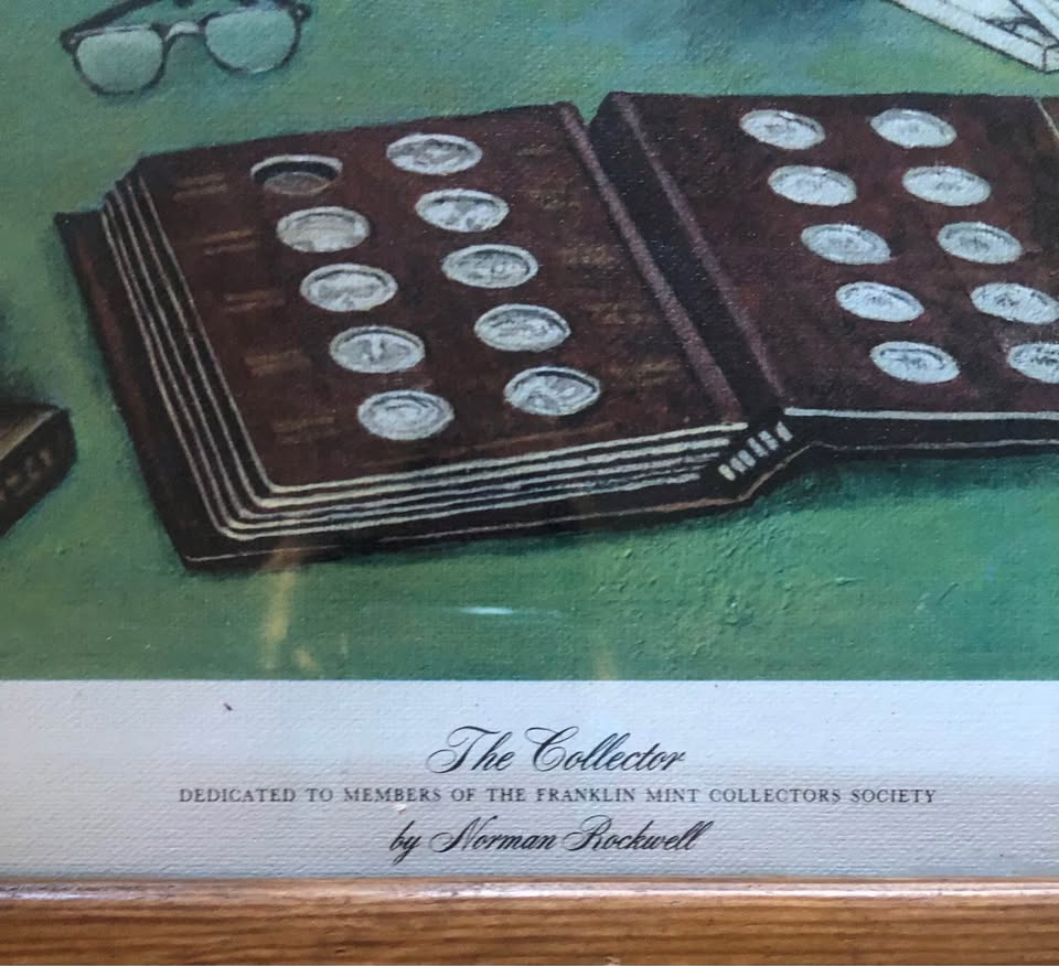 "The Collector" Rockwell Framed Art Print Franklin Mint - photo 3