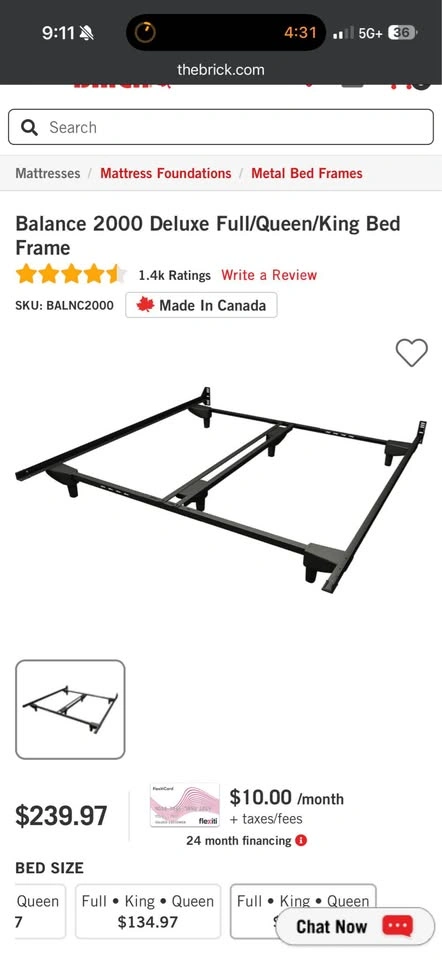 Full/Queen/King Heavy Duty Steel Bed Frame - photo 2