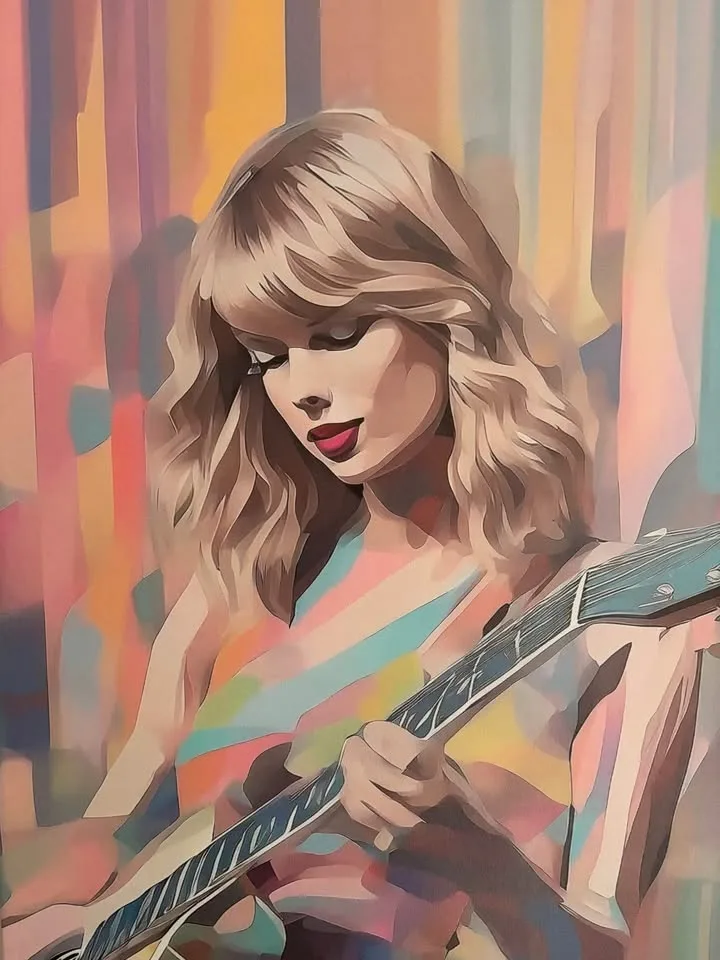 Taylor Swift Canvas Wall Art-Ready To Hang image indicator(2)