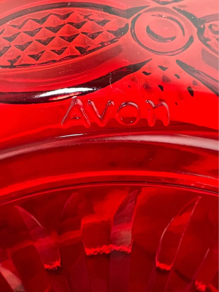 Vintage Avon 1876 Cape Cod Collection ruby red glass plate - photo 3