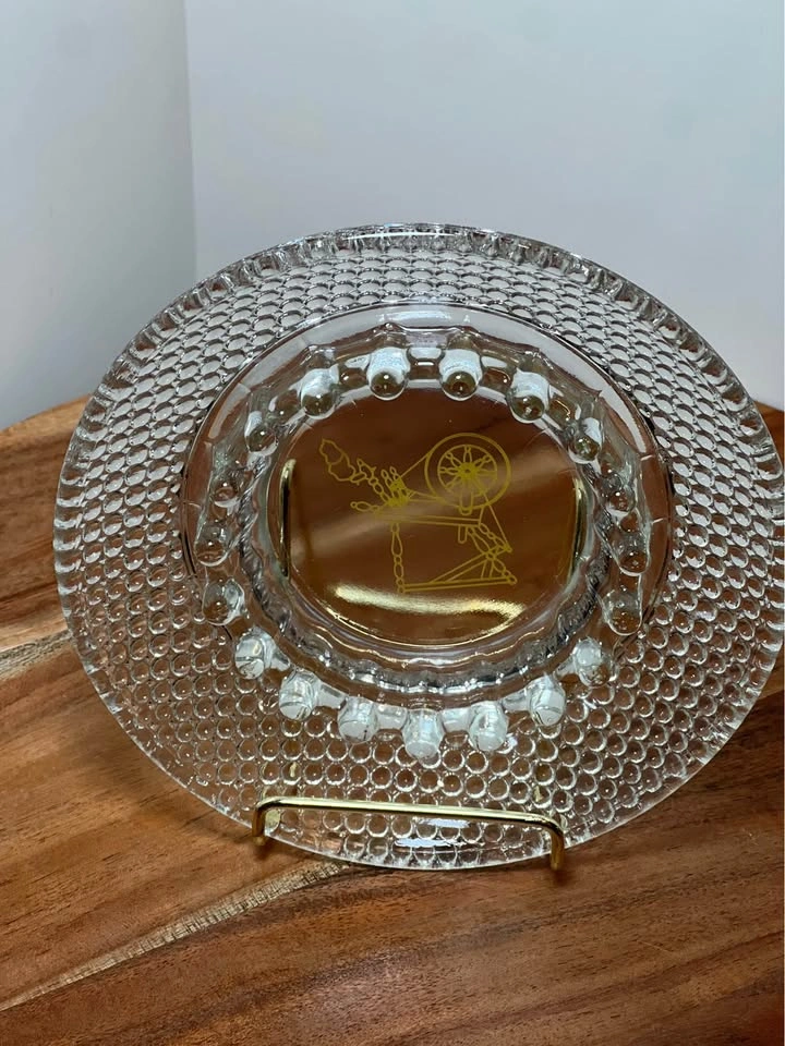 Vintage Duncan Miller Clear Glass Hobnail Ashtray - photo 2