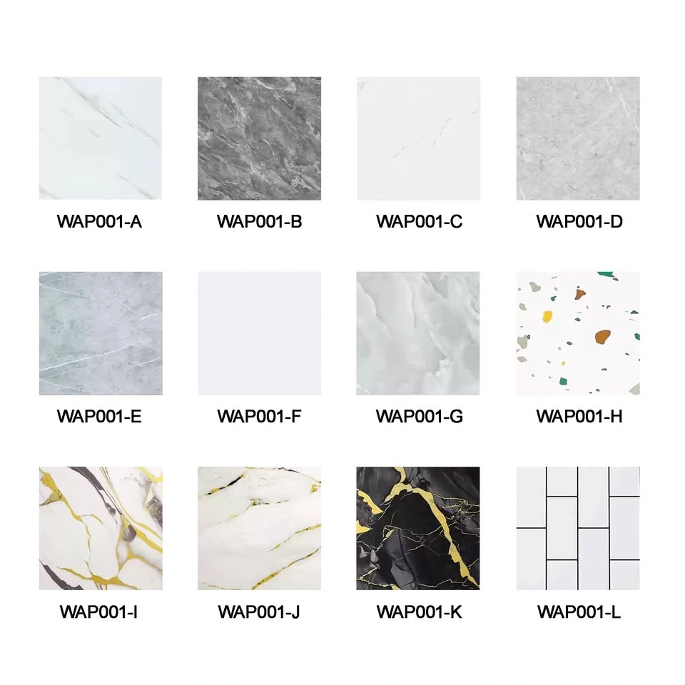 WAP001 A1726 PVC Peel and Stick Marble Look Backsplash Tiles - photo 2