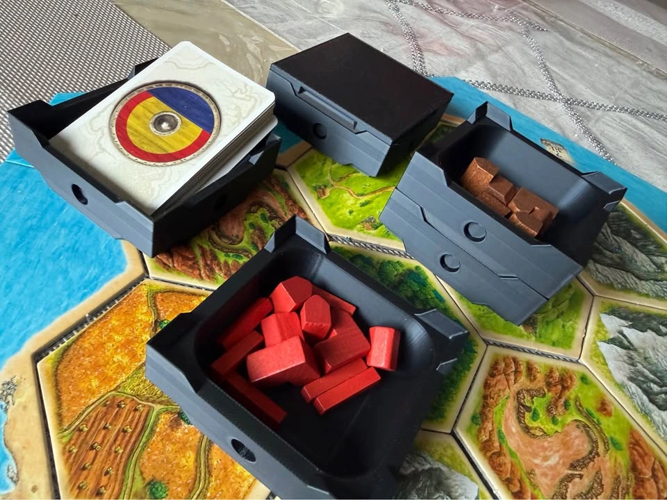 Board Game Organizer Kit | Token Trays + Card Holder - photo 2