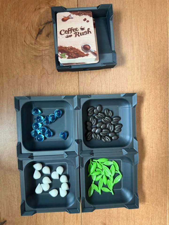 Board Game Organizer Kit | Token Trays + Card Holder - photo 3