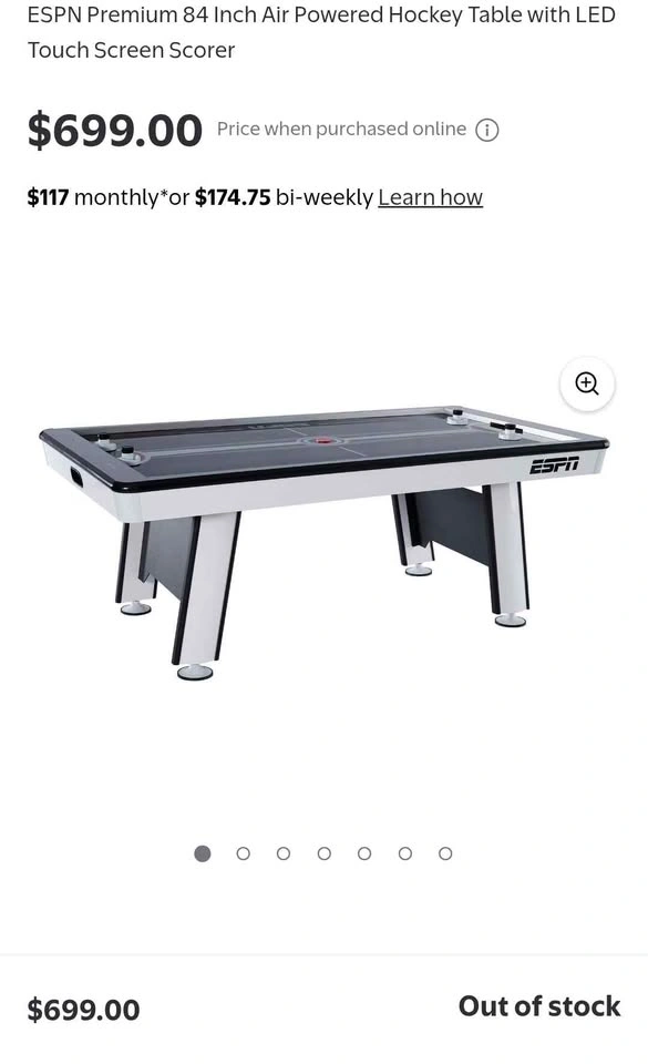 ESPN Premium 84 Inch Air Powered Hockey Table - photo 4