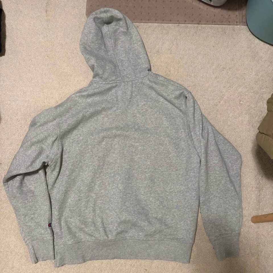 champion grey pullover hoodie - photo 2