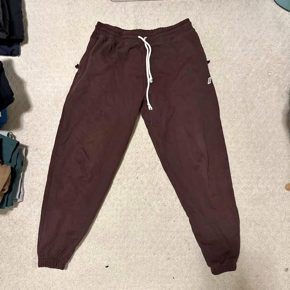 zara athleticz brown sweatpants