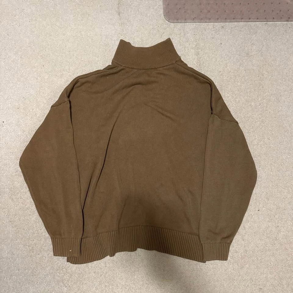 zara brown quarter zip - photo 2
