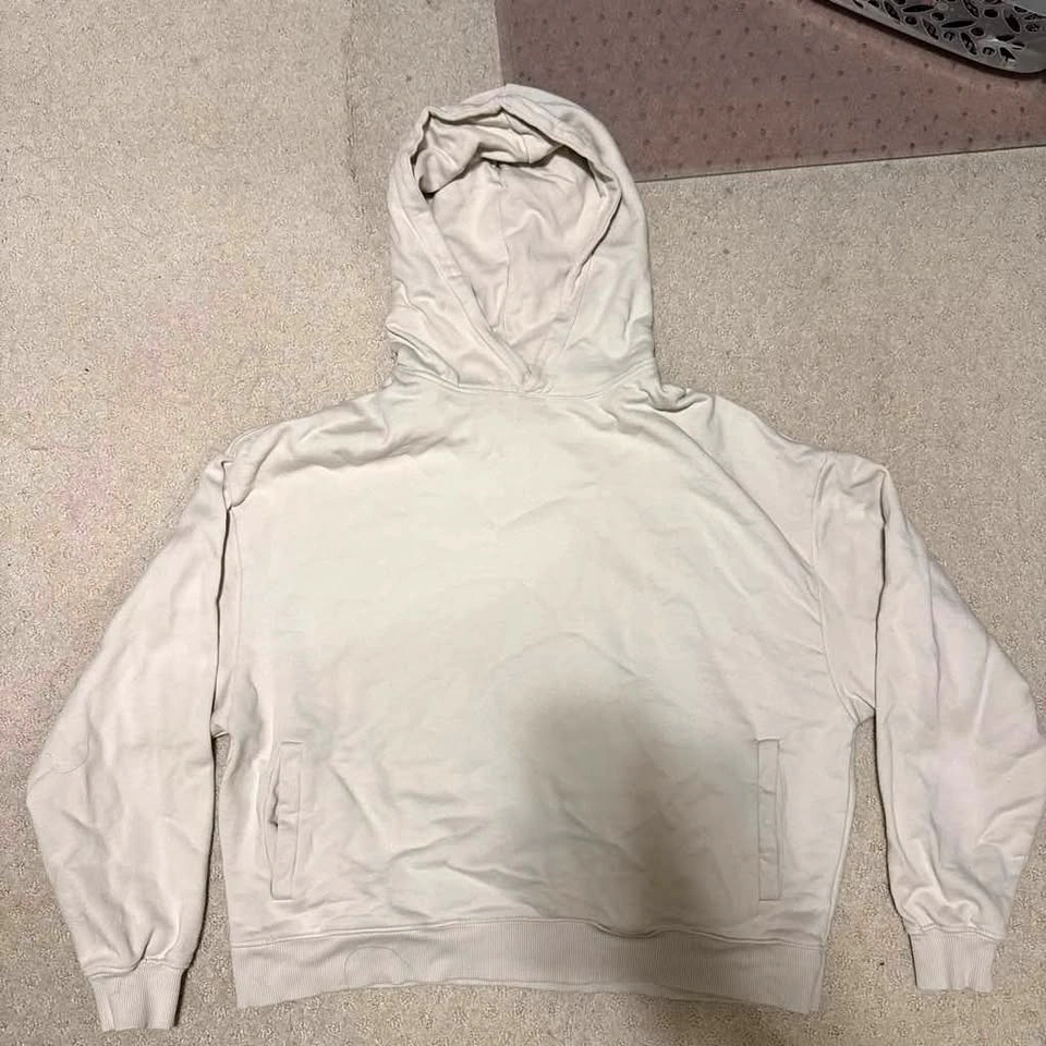 zara cream hoodie