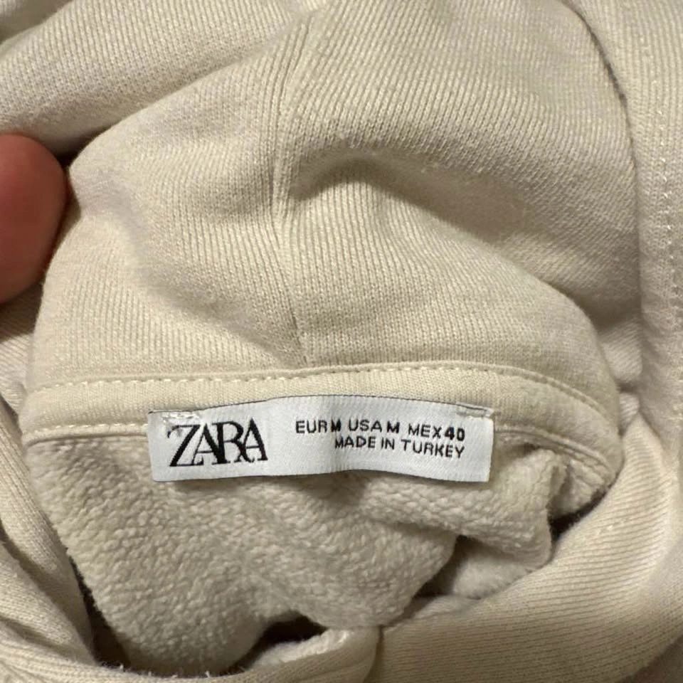 zara cream hoodie - photo 3