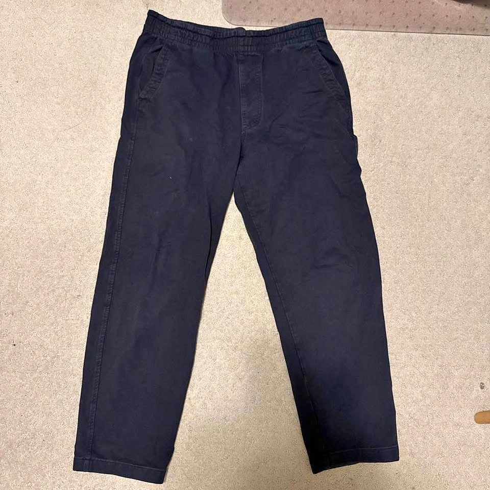 uniqlo navy ankle pants