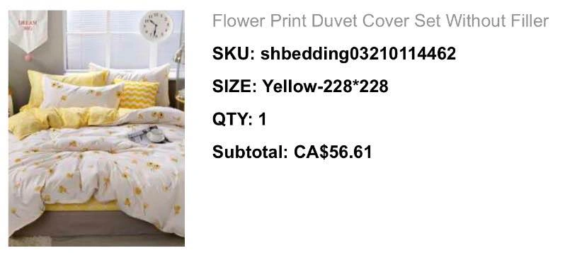 Reversible Yellow Queen Duvet Set for Sale - photo 4