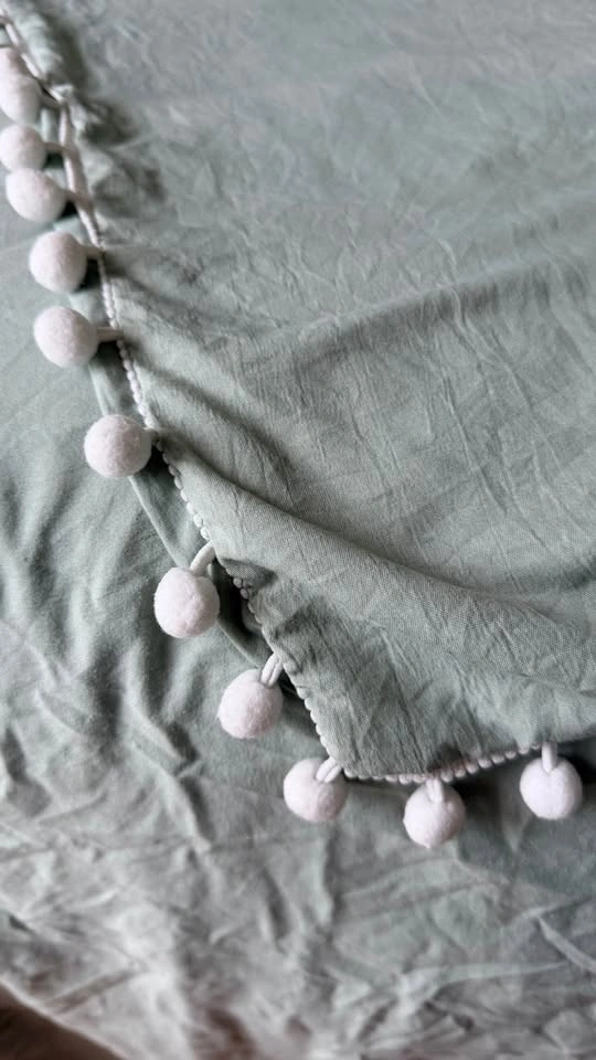 Pastel Green Queen Duvet Set for Sale - photo 3