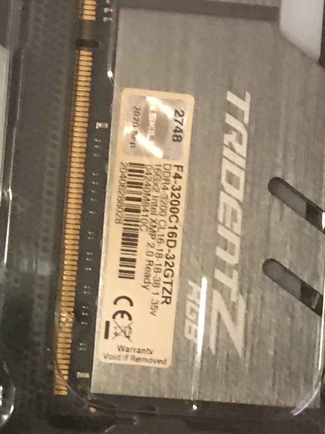 Tridentz rgb ddr4 3200 32 gb - photo 2