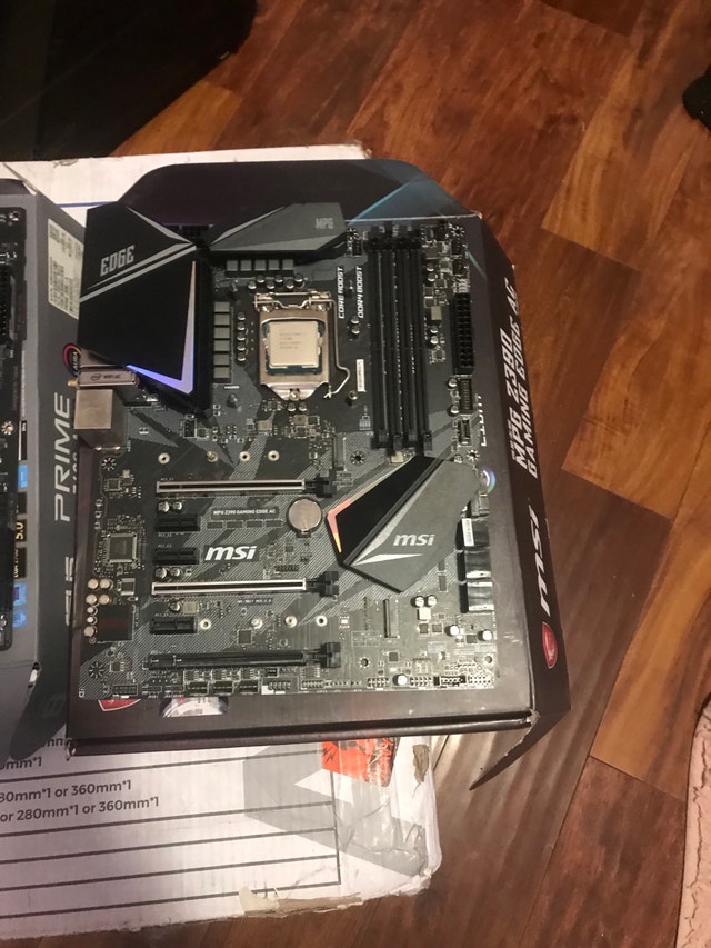 MSI MPG Z390 GAMING EDGE AC + i7-9700k CPU - photo 2