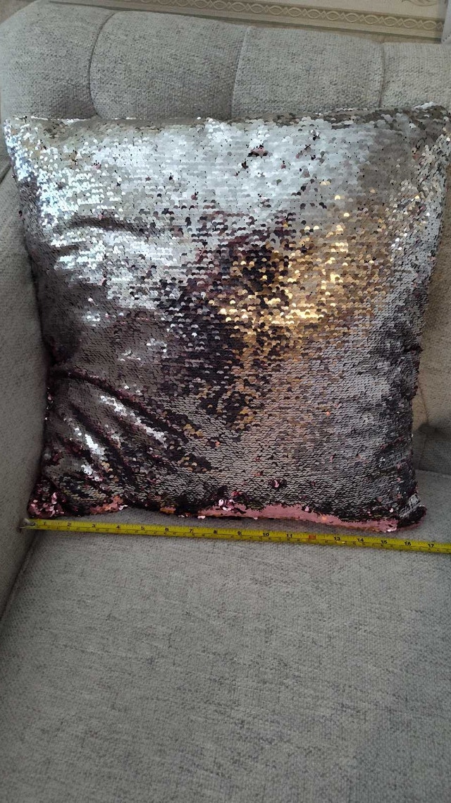 Pink and Silver Mermaid Pillow - photo 5