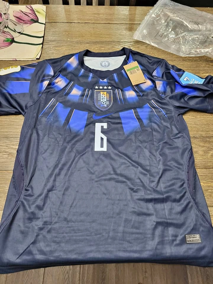Nike Uruguay Bentancur #6 2026 World Cup Away Jersey