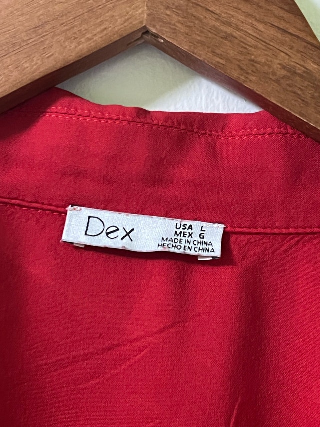 Dex Red Tie-Front Shirt - photo 3