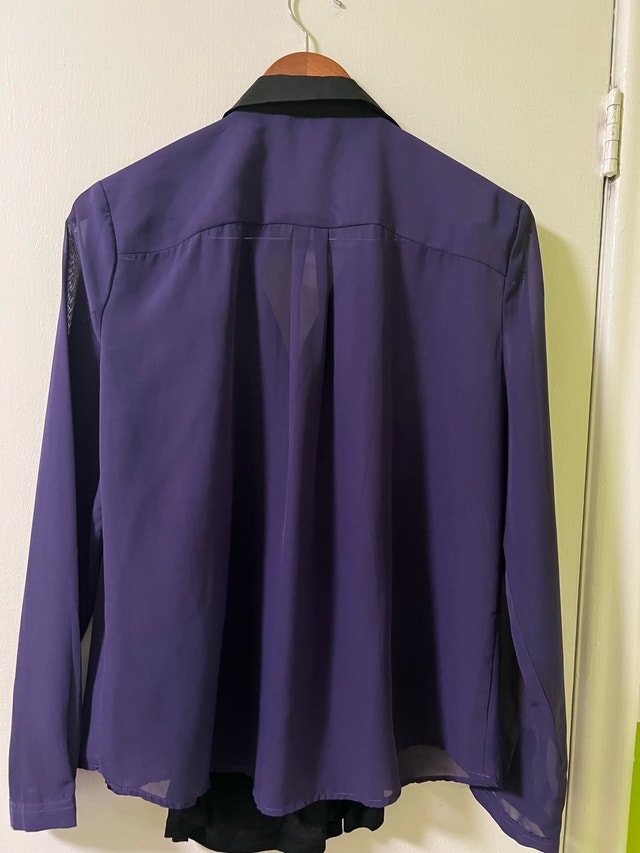 Liz Claiborne Purple and Black Blouse - photo 2