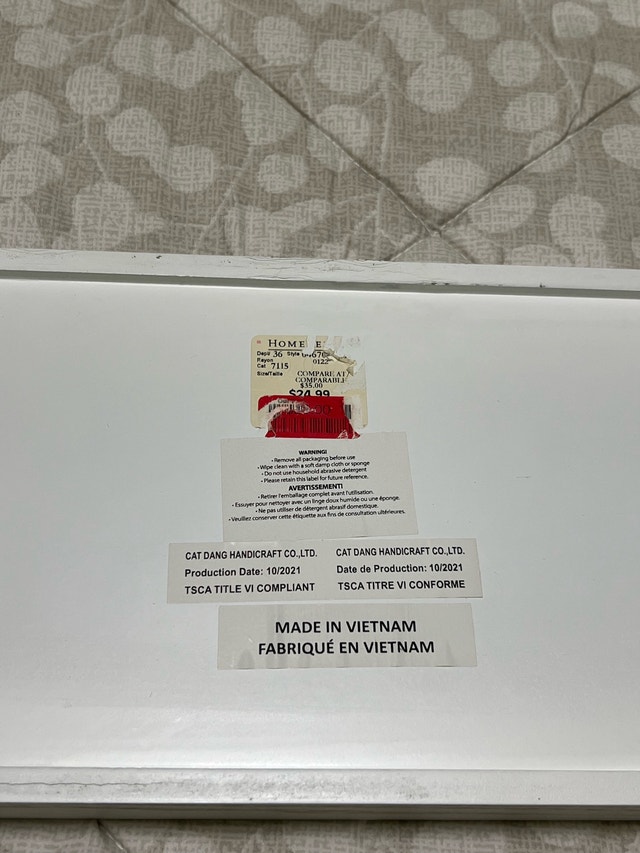 HomeSense Rectangular Tray - photo 3