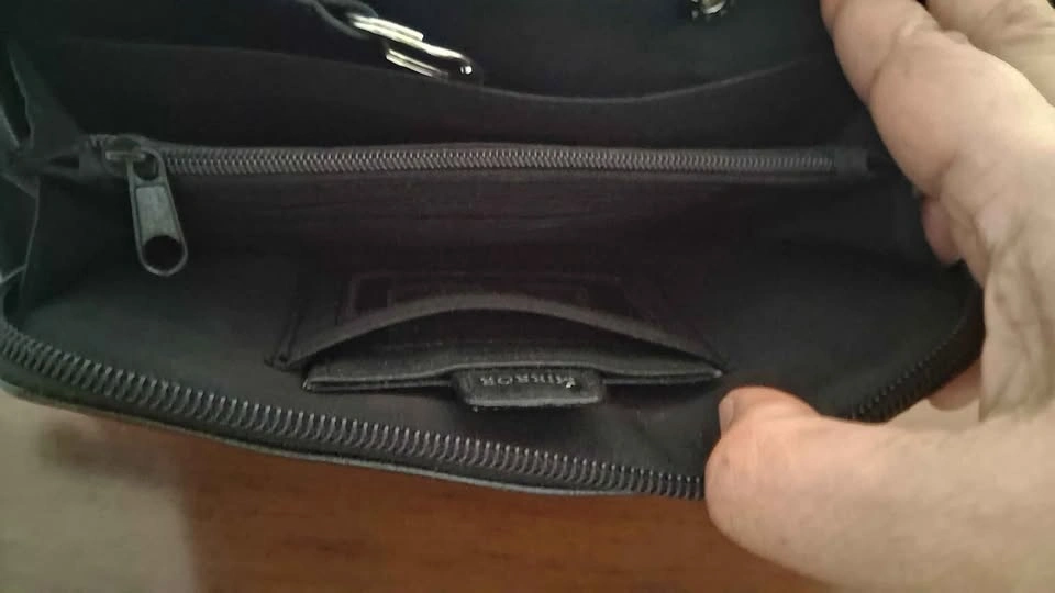 Evening bag with built in wallet - photo 3