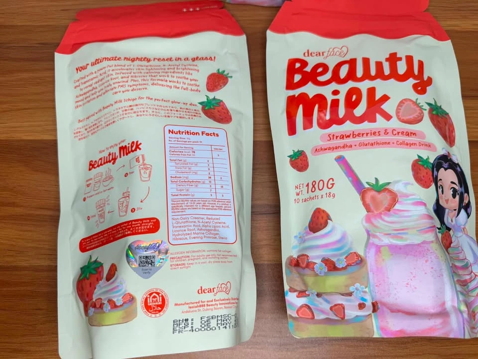 Dear Face Beauty Milk Strawberry & Cream - photo 2