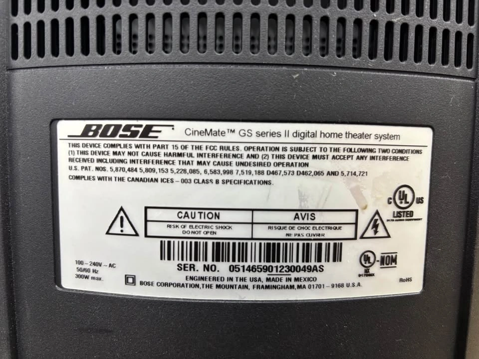 Bose CineMate GS Series II Subwoofers (2x) – No Cables - photo 5