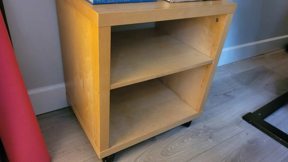 Two ikea shelving units on wheels - photo 2
