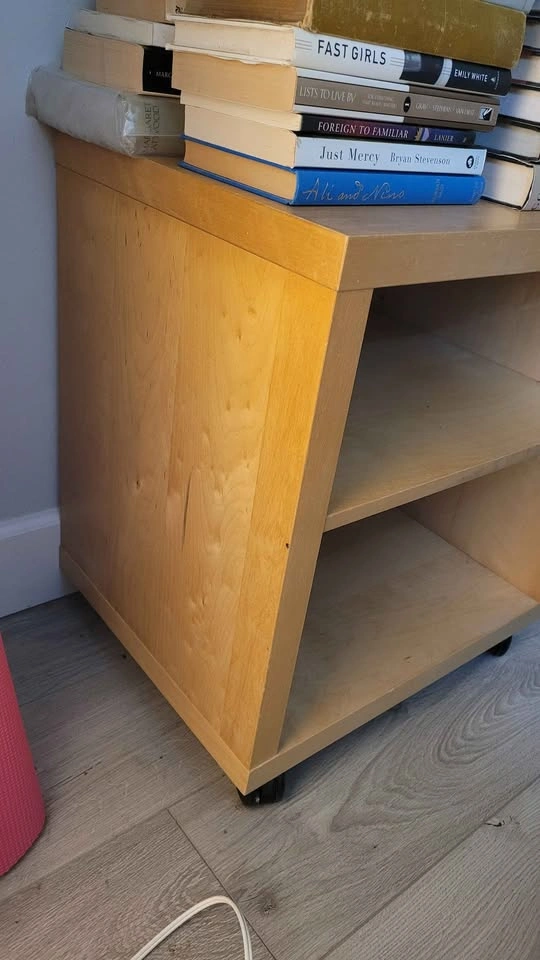 Two ikea shelving units on wheels - photo 3