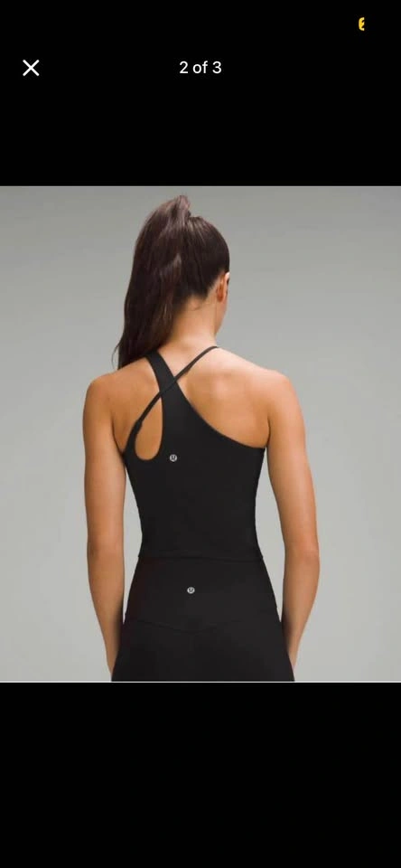 BNWT Black Lulu Lemon Crossed Align Tank - photo 2