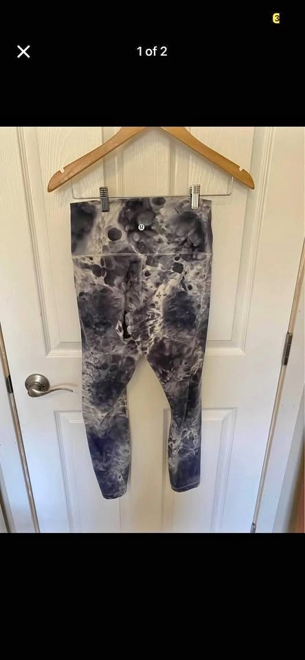 Lulu Lemon Tie Dye Print Leggings 25 Inch inseam