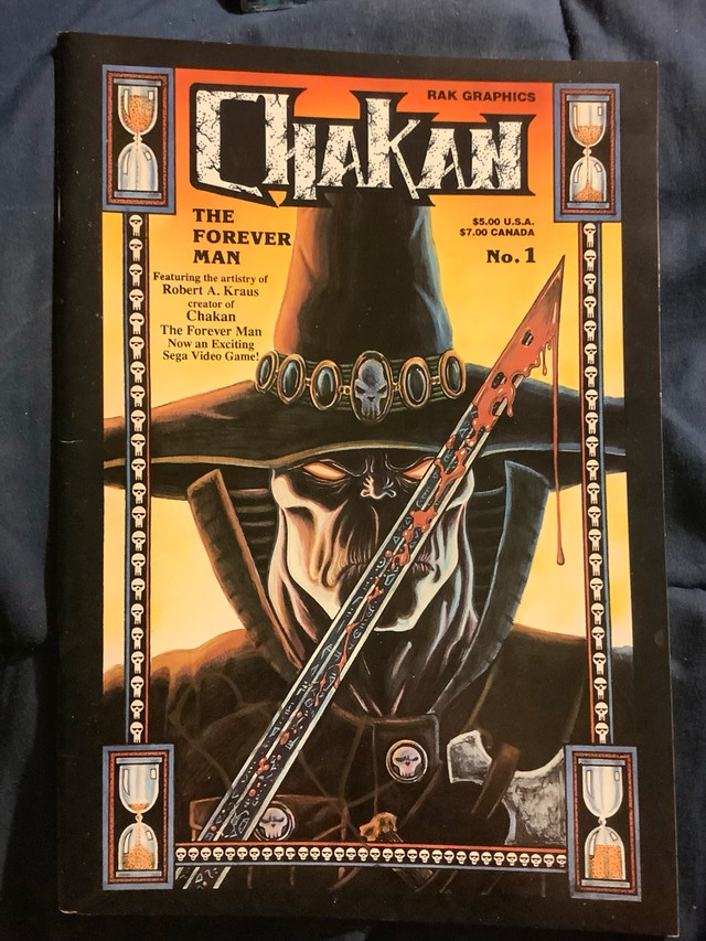 Chakan The Forever Man signed with sketch and B&W prints