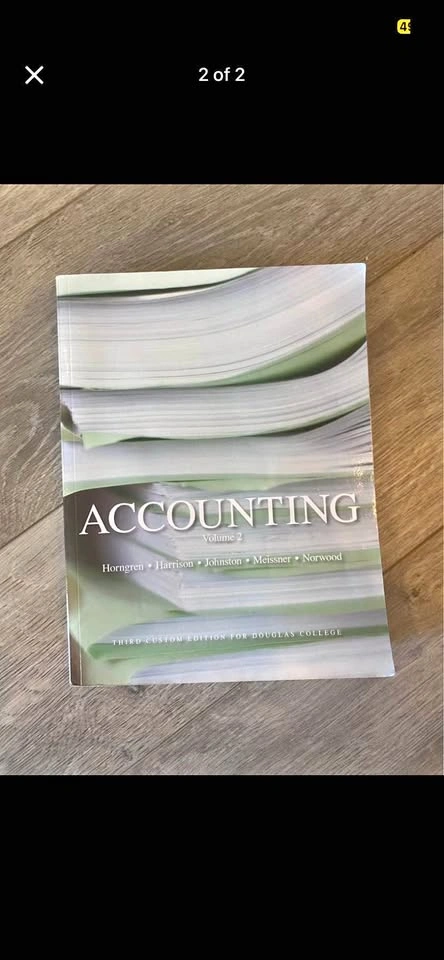 Accounting Textbook College Volume 2 Douglas