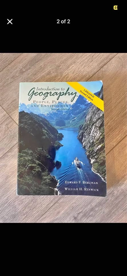 Introduction to Geography 2e Updated version textbook