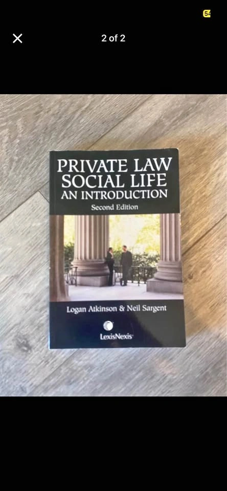 Private Law and Social Life introduction 2nd edition textbook