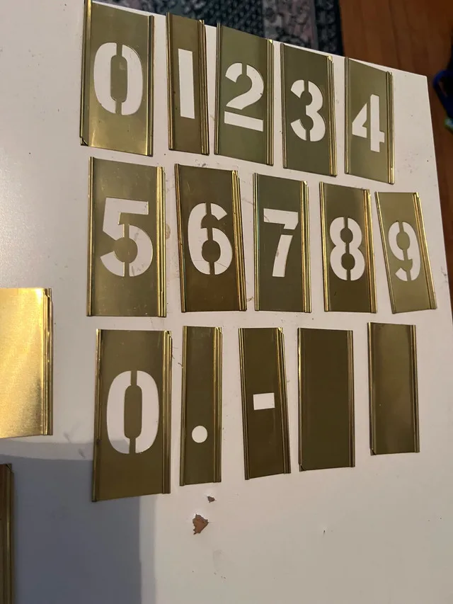 Hanson Interlocking Reusable Brass Stencils image indicator(5)