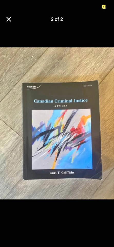 Canadian Criminal Justice Textbook 5th ed