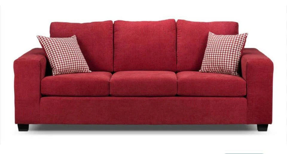 Red Fabric Sofa and Loveseat Set - photo 3