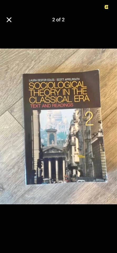 Sociological Theory in the Classical Era Texts and Readings 2e