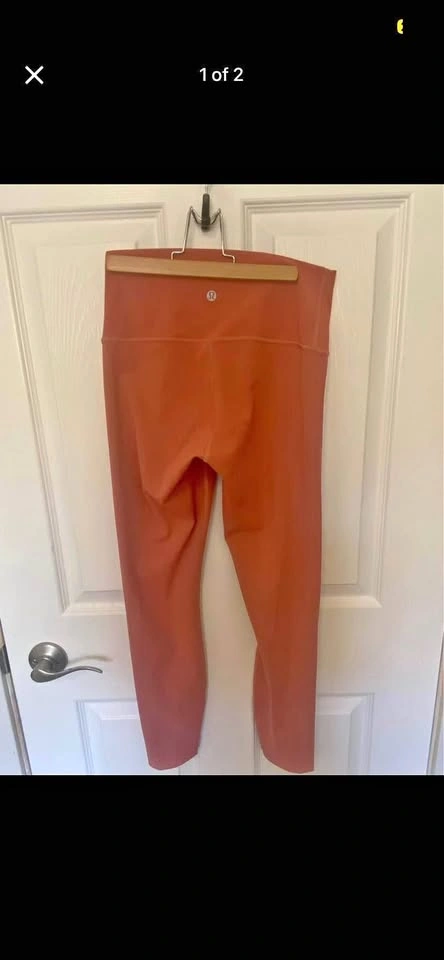 Size 6 Lululemon Leggings 25 Inch Capri Terra Cotta