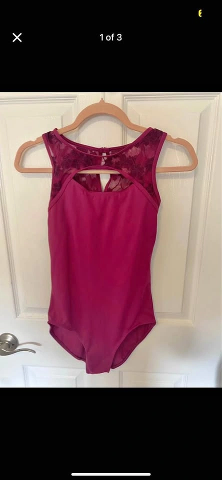 Beautiful Pink Lace Ballet Dance Leotard