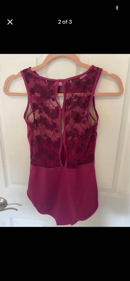 Beautiful Pink Lace Ballet Dance Leotard - photo 2